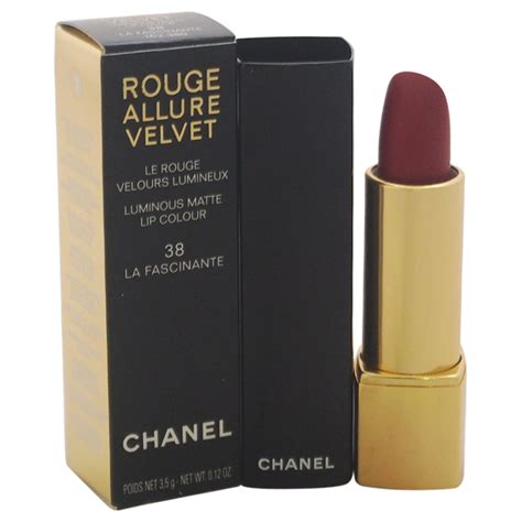 chanel rouge allure velvet 38 la faacinante